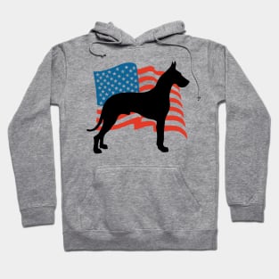 Great Dane USA America - Dog Lover Dogs Hoodie